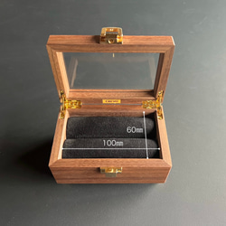 ☆新商品☆ 採用世界上最珍貴的三種木材製成的木製戒指盒 [RINGcase] 帶有名字的戒指盒，日本製造 * 定制 第5張的照片