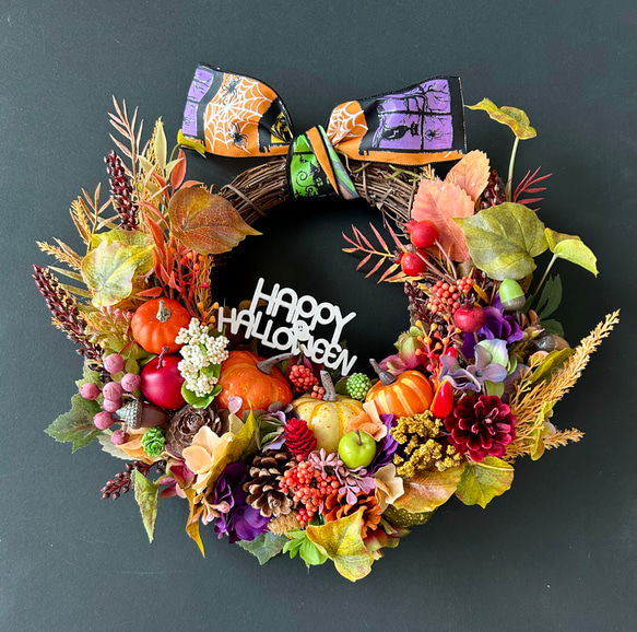 実りの秋♡パンプキンリース「受注制作」 3枚目の画像