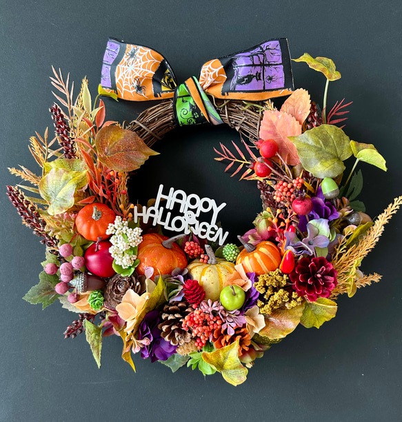 実りの秋♡パンプキンリース「受注制作」 1枚目の画像