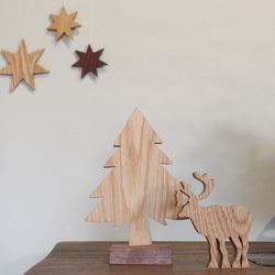 もみの木 オブジェ｜全２種類 木製 クリスマス ツリー 飾り 木 手作り ハンドメイド 北欧 雑貨 立体 無垢 7枚目の画像