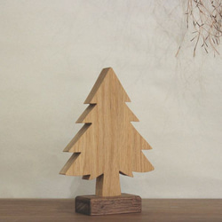 [免運費] 樅樹 S 號木製物品聖誕樹裝飾木製手工斯堪的納維亞雜貨 第4張的照片