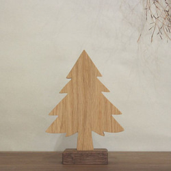 [免運費] 樅樹 S 號木製物品聖誕樹裝飾木製手工斯堪的納維亞雜貨 第3張的照片