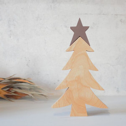 【送料無料】ツリー×ちいさな星 クリスマス 北欧 オブジェ 飾り 置物 インテリア スター もみの木 雑貨 5枚目の画像
