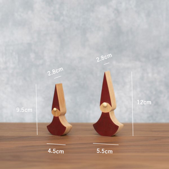 クリスマス オブジェ セット Ａ｜置物 ツリー トムテ 妖精 木製 ハウス 小屋 雑貨 ナチュラル 冬 無垢 14枚目の画像