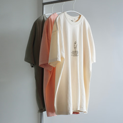ヴィンテージライク オーバーシルエット半袖Tシャツ / TULIP / スモークピンク 9枚目の画像