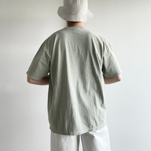 ヴィンテージライク オーバーシルエット半袖Tシャツ / TULIP / スモークピンク 18枚目の画像