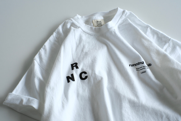 ヴィンテージライク オーバーシルエット半袖Tシャツ / RNC / ホワイト 3枚目の画像