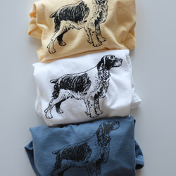 ヴィンテージライク オーバーシルエット半袖Tシャツ / DOG / スモークブルー 8枚目の画像