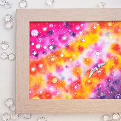 ☆】星のこどもたち (星の鳥/絵本挿し絵) 絵画 てじまともこ 通販