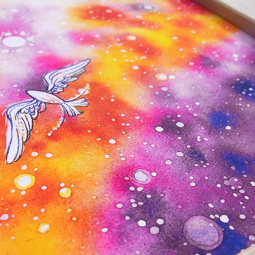 ☆】星のこどもたち (星の鳥/絵本挿し絵) 絵画 てじまともこ 通販