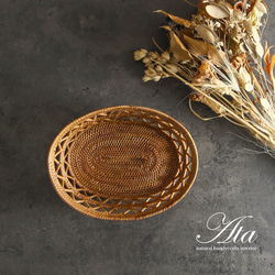 非常適合把阿塔製成橘子的籃子冬季阿拉木圖製作醒目的A10（手工編織籃，Mikankago，球童，水果籃） 第9張的照片