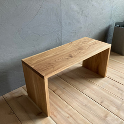 一生もの　楢（オーク）無垢材を使用した ローテーブル　/　ベンチ（背高タイプ） 2枚目の画像