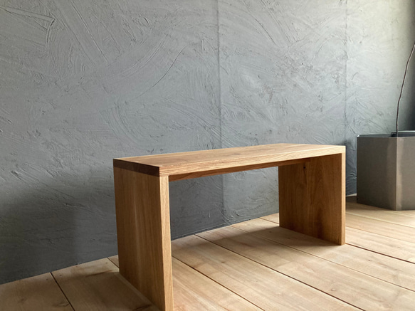一生もの　楢（オーク）無垢材を使用した ローテーブル　/　ベンチ（背高タイプ） 1枚目の画像