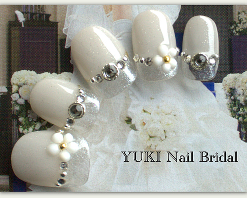 パーティー大人フラワー29 ネイルチップ（つけ爪） yuki-nail