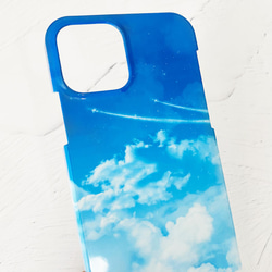 飛行機雲 iPhoneケース ハードケース スマホケース / 空 青空 星 iPhone14 3枚目の画像