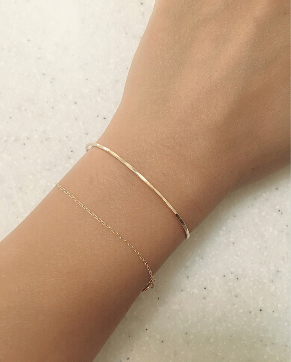 14kgf Textured bangle 7枚目の画像