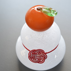 ガラスの鏡餅（小） 3枚目の画像