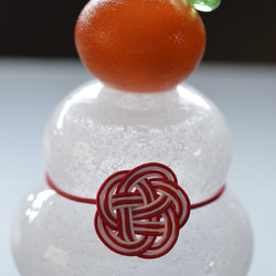 ガラスの鏡餅（小） 2枚目の画像