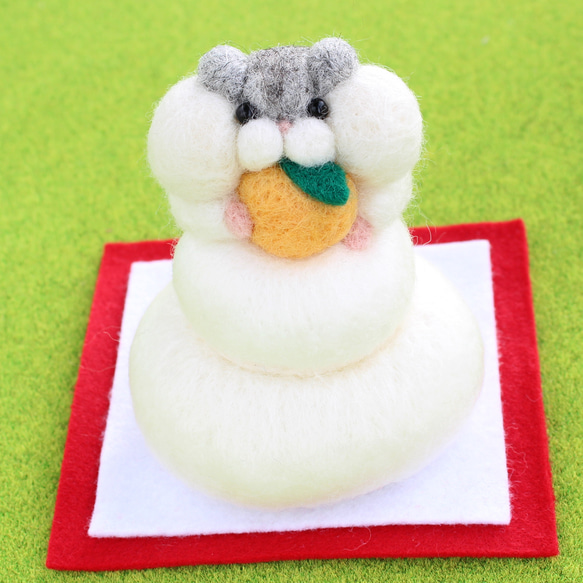 鏡餅！ハムスター【ジャンガリアン/お正月】 羊毛フェルト Yuto 通販