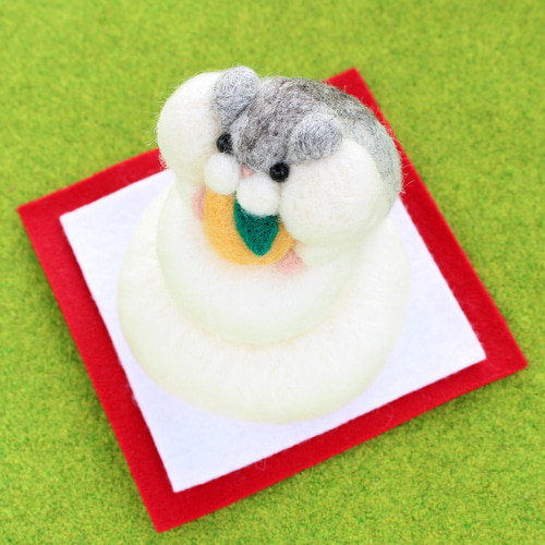 鏡餅！ハムスター【ジャンガリアン/お正月】 羊毛フェルト Yuto 通販