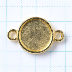 10個餐盤★g10/Gold★雙面型圓形接頭 Base Resin 液體 配件 第2張的照片