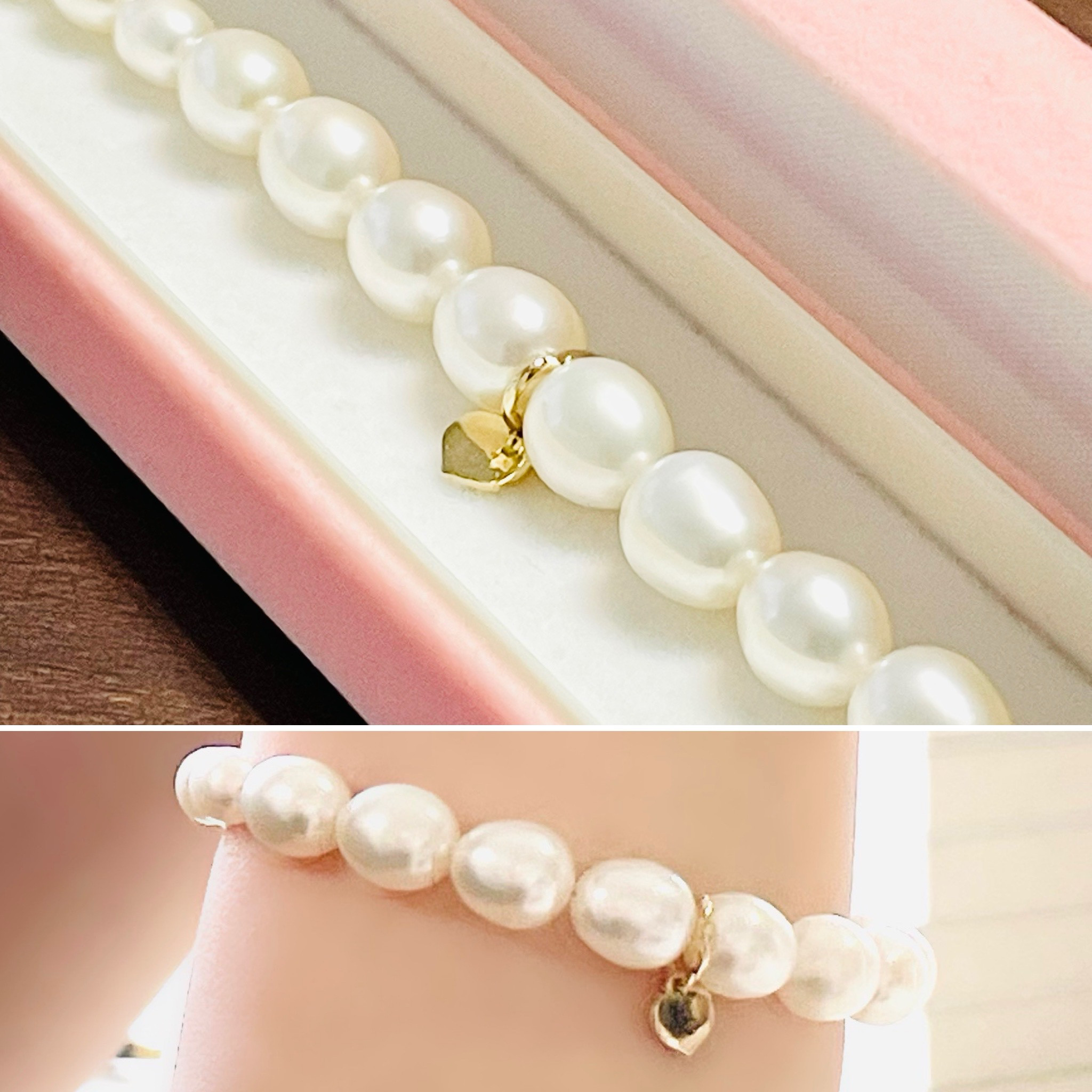 K18 18金 カラフル 淡水パール ブレスレット（K18 ブレスレット パール  