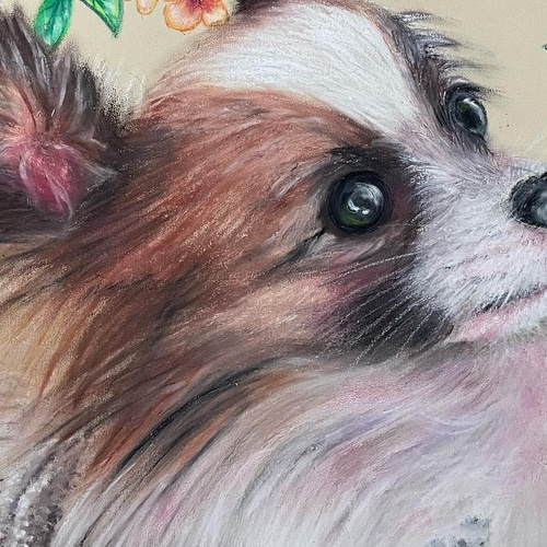 初めての方限定1匹チョークアート愛犬愛猫の似顔絵オーダー当て木加工