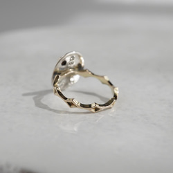 Birthstone initial ring [R058K10] 4枚目の画像