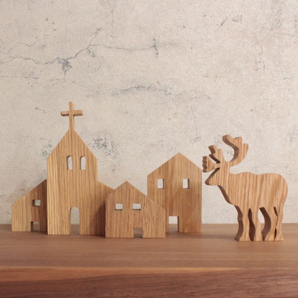 [免運費] 房屋物品/教堂聖誕裝飾品實心橡木裝飾品斯堪的納維亞室內聖誕裝飾品基督 第7張的照片