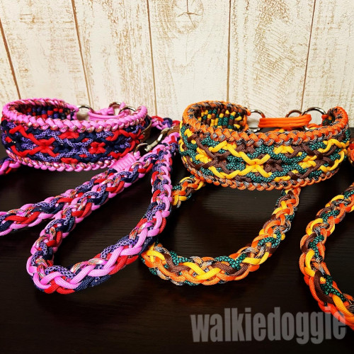 パラコード手編みスリップリード・フルチョークタイプ#231 大型犬・超