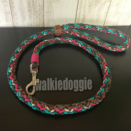 パラコードリード　スリップリード　首輪一体型リード　バラ　№023 0_b0a3ff93beb802c2982a3ace8cc5