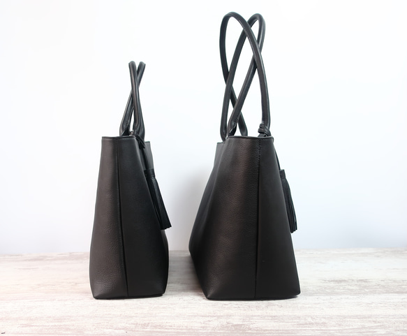 【ファスナーver 】A4サイズトートbag(L）☆彡受注商品・お色違いやカスタム可能です・オプション豊富 15枚目の画像