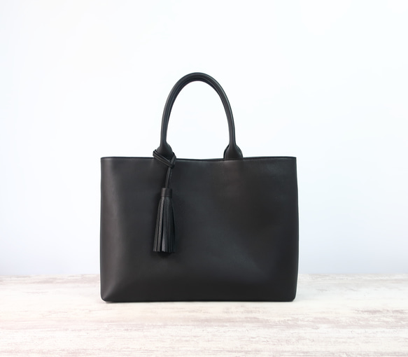 【ファスナーver 】A4サイズトートbag(L）☆彡受注商品・お色違いやカスタム可能です・オプション豊富 12枚目の画像