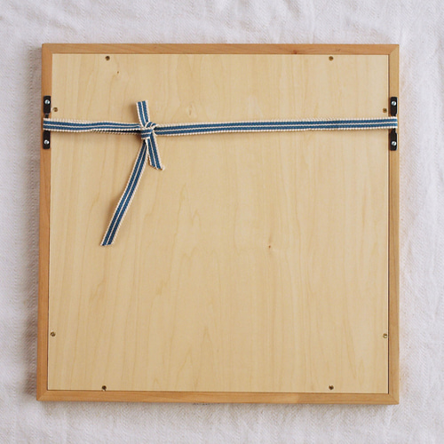 木製 鏡「四角に丸」桜材20 ミラー ドレッサー・ミラー・鏡台 木工 木