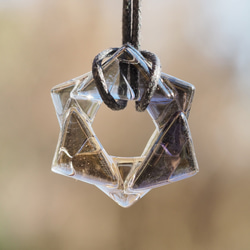 金平糖ガラス『こんぺいとう【モノクロ】』ネックレス【紐の色、長さ選べます】【受注制作】≪送料無料≫ 1枚目の画像