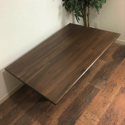 薄型こたつ天板 75x75cm ウォールナット色 ウレタン塗装 天然木