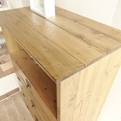 サイズデザインオーダー可ワイド6枚バッタンキャビネットナチュラル