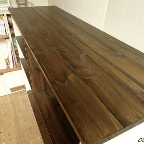 サイズデザインオーダー可○超ワイドカウンターテーブルシャビー