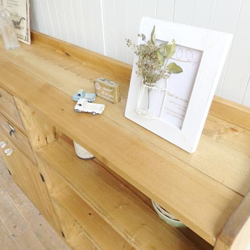 サイズオーダー可！超ワイド引出4杯キャビネット○シャビーブラウン