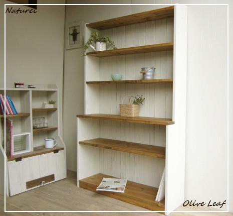 ※送料がかなり安くなりました！サイズオーダー可！カップボードW88飾り棚 段差キャビネット シャビーホワイト●受注製作