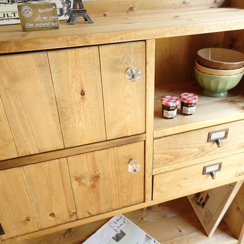 サイズ、デザインオーダー可！4扉1引き出しキャビネット