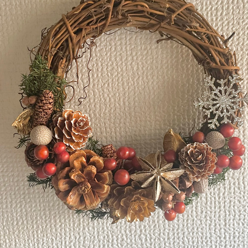 毛糸玉リース ニットリース クリスマスリース リース 毛糸玉リース ニットリース クリスマスリース リース