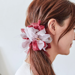 美酒～彩色花漾編織髮圈 / 髮飾 / 細髮圈 / hair accessories / scrunchies 第3張的照片