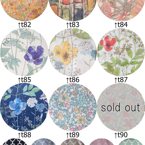 購入厳禁※90種類 商品番号001から004までの柄一覧表1/2ページ、在庫