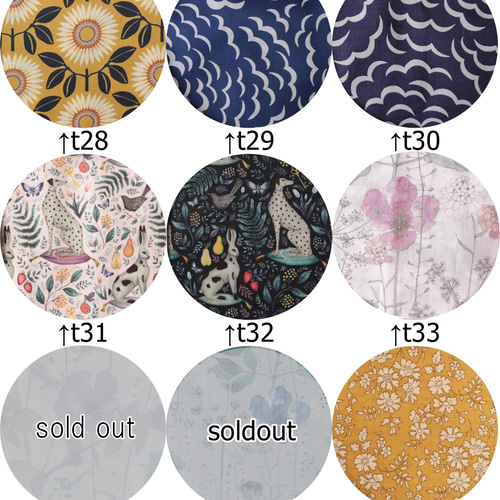 購入厳禁※90種類 商品番号001から004までの柄一覧表1/2ページ、在庫