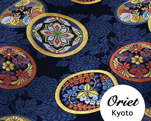 黄色唐草 唐草龍鳳凰 柄のきんらん 衣装生地販売 和柄生地なら都香庵