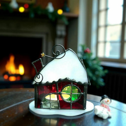 フラワークロス レトロ ステンドグラス ランプ 照明 ペンダント