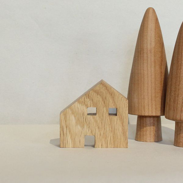 [郵費免費]微型房屋、小型木屋漂亮的家庭教堂北歐雜貨物體陳設品城鎮聖誕節 第14張的照片