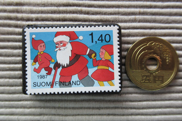芬蘭聖誕郵票1924年胸針 第3張的照片