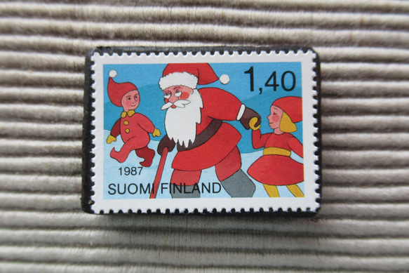 芬蘭聖誕郵票1924年胸針 第1張的照片